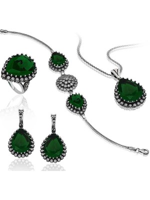 cleovibe Gümüş Hürrem Sultan Bayan Set