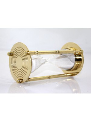 Feyza Design Şık Pirinç Kum Saati Model 2, Zarif Tasarım ve Dayanıklı Malzeme