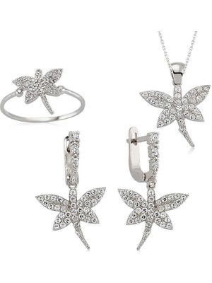 cleovibe Gümüş Yusufçuk Bayan Set