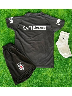 Alaturka Mix Beşiktaş 24/25 Isimsiz Deplasman Siyah Çoçuk Forması Forma+Şort+Çorap+Bileklik