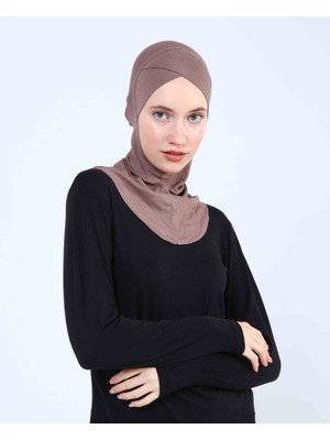Ecardin Çapraz Hijab Türban Çapraz Boyunluklu Bone