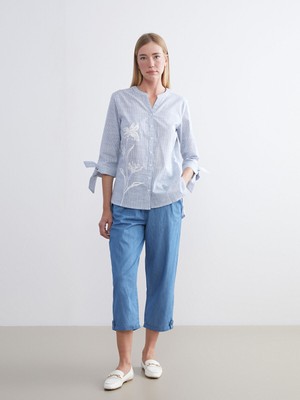 Lc Waikiki Yeni Sezon Beli Lastikli Kadın Jean Kapri