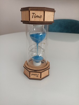 Feyza Design Aydınlatmalı Kum Saati, Şık ve Modern Tasarım ile Zamanı Gösterir