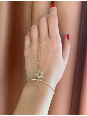 Nunu Takı Yıldız Charmlı Kelepçe Şahmeran