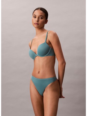 Calvin Klein Turkuaz Kadın Tanga LV00QF7820 Ck Women