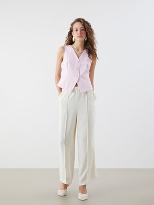 Lc Waikiki Yeni Sezon V Yaka Kadın Klasik Yelek