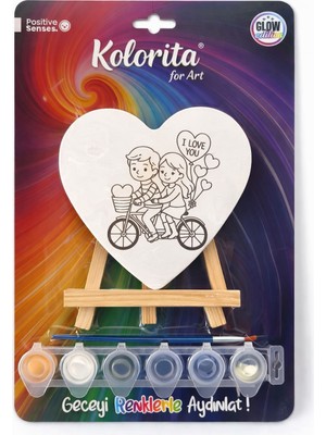 Kolorita For Art Gece Parlayan Boyanabilir Sanat Seti | 3 Boya + Glow Karışım Seti