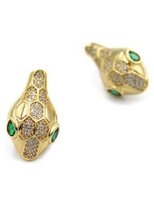 Royaleks Yılan Küpe - Altın