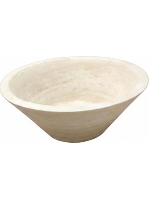 ANTALYA TAŞ MARKET Doğal Traverten Mermer Lavabo – Banyo & Mutfak Için Taş Evye – Modern Tasarım