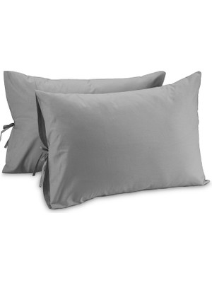 Sabia Soft Touch %100 Pamuk 50X60 cm Bağcıklı Yastık Kılıfı Seti