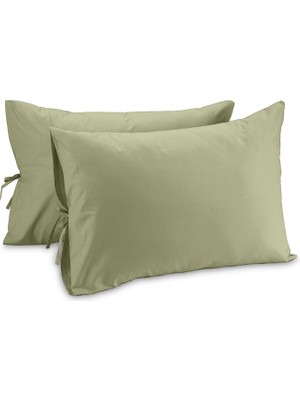 Sabia Soft Touch %100 Pamuk 50X70 cm Bağcıklı Yastık Kılıfı Seti