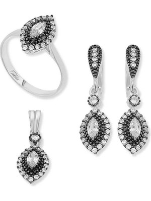 cleovibe Gümüş Mekik Bayan Set
