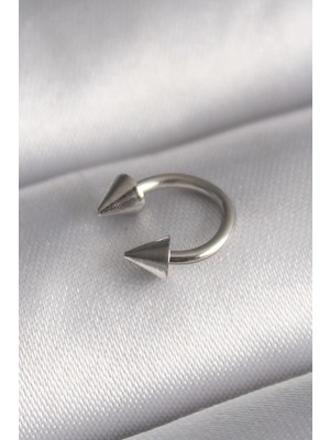 Belle Fusion Bfs 316L Çelik Gümüş Renk Halka Çivi Model Kadın Piercing