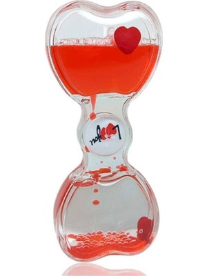 Feyza Design Sevgili Temalı Jel Kum Saati, Zarif ve Modern Dekorasyon Parçası