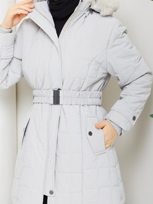 Eslemnur Nova Kumaş Şişme Mont 85CM