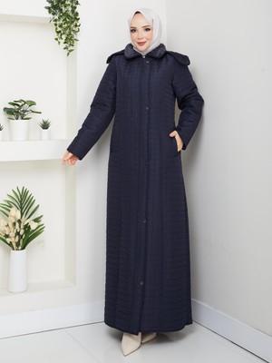 Eslemnur 140CM Içi Velboalı Kapitone Mont