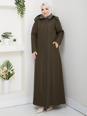 Eslemnur 140CM Içi Velboalı Kapitone Mont