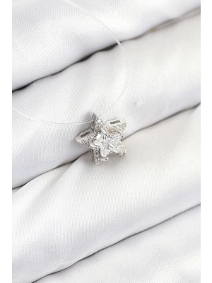 Belle Fusion Bfs Misineli Yıldız Model Gümüş Renk Hayalet Kolye