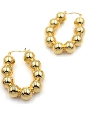 Royaleks Metal Küpe - Altın