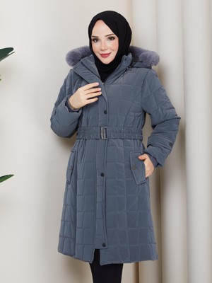 Eslemnur Nova Kumaş Şişme Mont 100CM