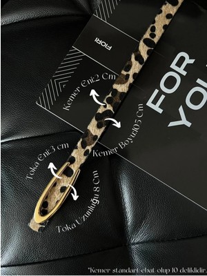 Fiori Uzun Tokalı Ince Kadın Kemeri, Ceket Kemeri, Gömlek Kemeri, Elbise Kemeri