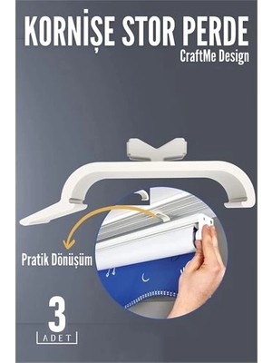 Belle Fusion Bfs 3 Lü Kornişe Stor Perde Dönüştürücü – Perde Rayınızla Stor Perdeyi Buluşturmanın En Pratik Yolu