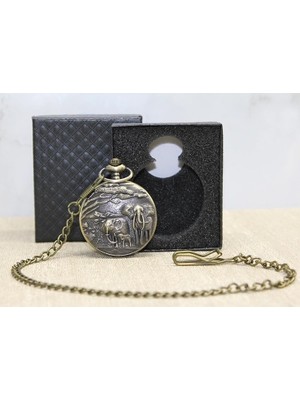 Belle Fusion Bfs Özel Kutulu Antik Filli Köstekli Saat ALK4676