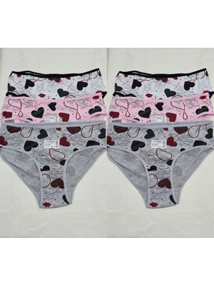 Macal Pink White Underwear Kadın Külot 6'lı Set 2603