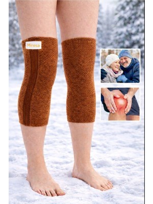 Miresa Yün Uzun Dizlik Sıcak Tutan 2 Adet Dizlik Romatizma & Eklem Ağrısına Doğal Destek