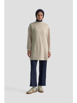 Armine Belden Lastikli Cepli Pantolon Lacivert 25KTD212