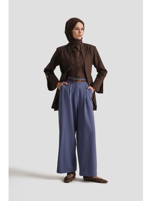 Armine Trend Bol Paça Pantolon Lacivert 25YT210