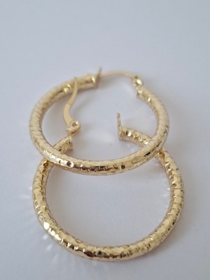 Loren Design Loren Desıgn Xuping Gold Renk Halka Küpe – Günlük ve Şık Tasarım