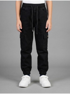 Nawi Erkek Çocuk Beli Lastikli Komando Kot Pantolon