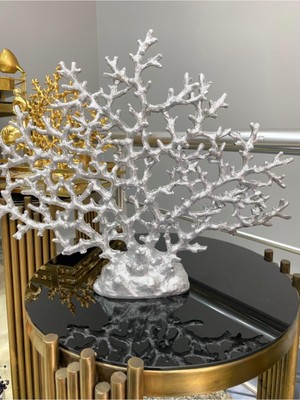 Feyza Design Çok Dallı Mercan Hayat Ağacı Biblo, Zarif ve Doğal Dekorasyon Parçası