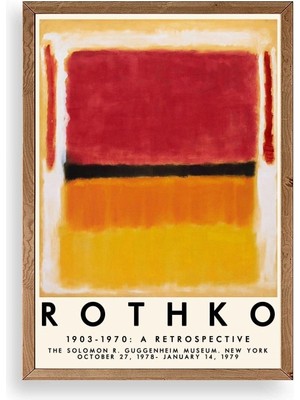 Soi Home Rothko Ahşap Çerçeveli Tablo
