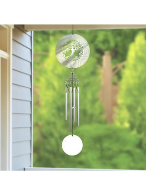 Feyza Design Hayat Ağacı Temalı Rüzgar Çanı, Bahçe ve Balkon Süsü, 60 cm