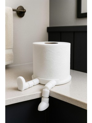 the mr east Pratik Dekoratif Tasarım Tuvalet Kağıdı Tutucu Çap 10 x 11 cm