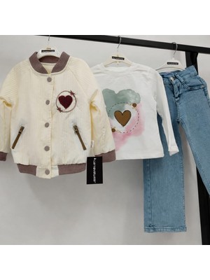 Moeboon Plise Ceketli 3'lü Takım