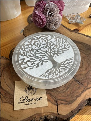 Feyza Design Doğal Taş Hayat Ağacı Sembollü Plaka, Şık ve Enerji Dolu Dekorasyon