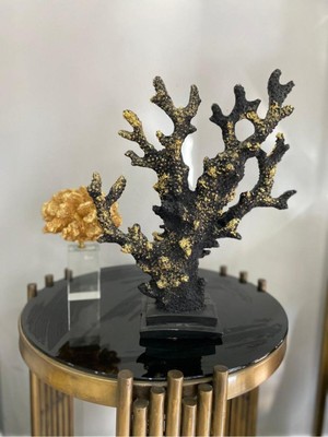 Feyza Design Hayat Ağacı Dal Mercan Dekoratif Biblo, Şık ve Zarif Ev Süsü