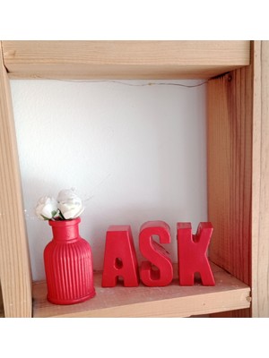 Sevgiliye Özel Aşk Bibloları ve Mini Vazo Seti