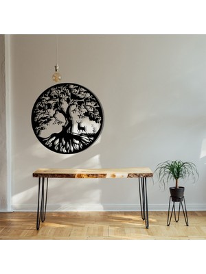 Feyza Design Şık Metal Hayat Ağacı Dekorasyonu, Evinize Zariflik Katacak
