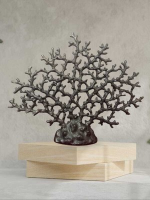 Feyza Design Doğal Mercan Ağacı Dekoratif Biblo, Şık ve Zarif Tasarım