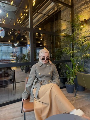 Touche Kruvaze Kaşe Kaban