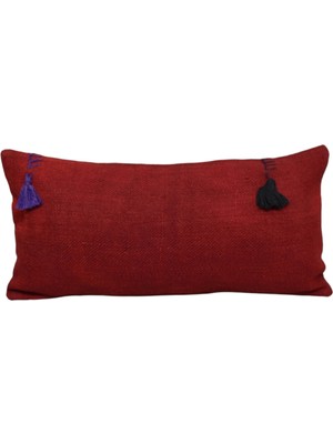 Kilim Antik El Dokuma Dekoratif Lumbar Kilim Kırlent Yastık Kılıfı 1358 - Yeni - Çok Renkli