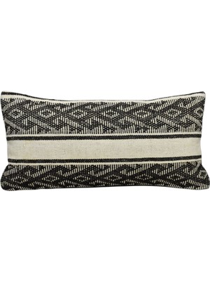 Kilim Antik El Dokuma Dekoratif Lumbar Kilim Kırlent Yastık Kılıfı 1350 - Yeni - Çok Renkli