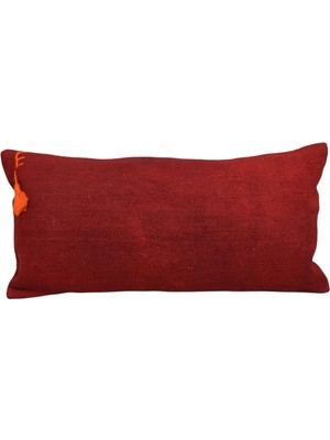 Kilim Antik El Dokuma Dekoratif Lumbar Kilim Kırlent Yastık Kılıfı 1366 - Yeni - Çok Renkli