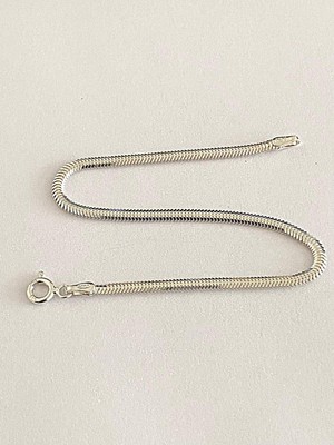 Siset Gümüş 925  Ayar  Sertifikalı  2,5 mm Rodyum  Kaplama Erkek Gümüş Bileklik