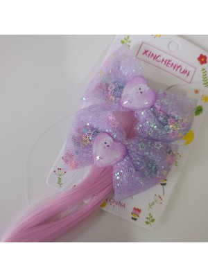 Masal Gurumi Frozen Karlar Kraliçesi Elsa Karakterli Sentetik Saç Uçlu Kız Çocuk Tokası