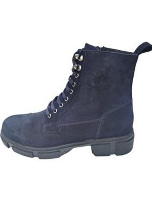 Güvener Erkek Postal Süet Lacivert Deri Üst Malzeme ile Şık ve Rahat Kışlık Ayakkabı